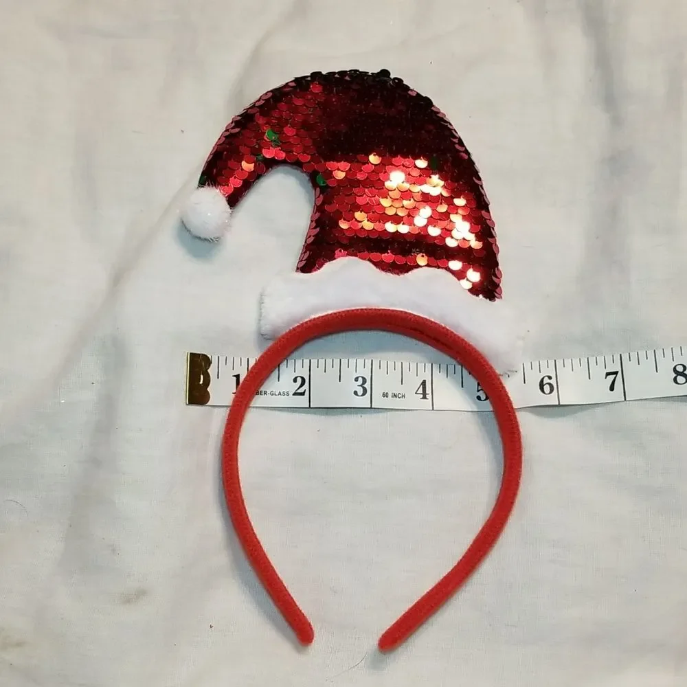 GIRLS WOMENS HOLIDAY FASCINATOR BOWS CLIPS SEQUINS BLING 4 ITEMS